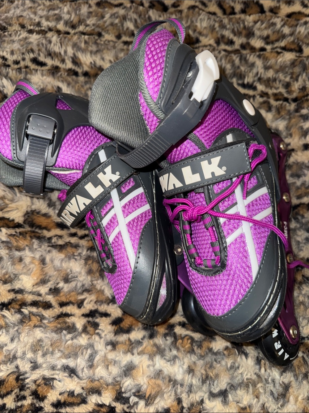 Airwalk Kids Purple and Black Adjustable Inline Skates